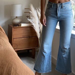 Frame Crop Flare Jeans